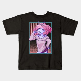 Pastel Goth Alien Hybrid Girl Kids T-Shirt